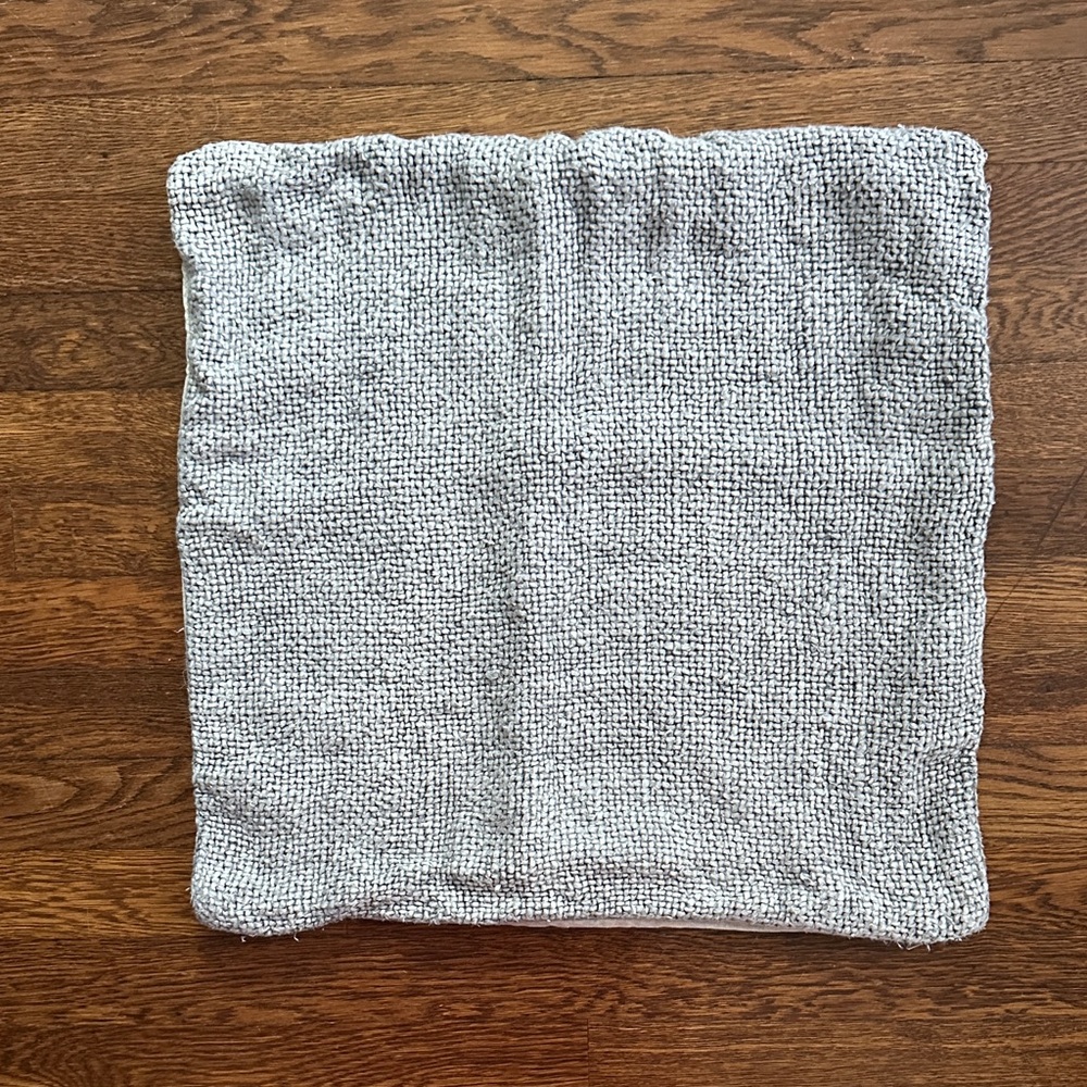 Pottery Barn Woven Gray pillow cover